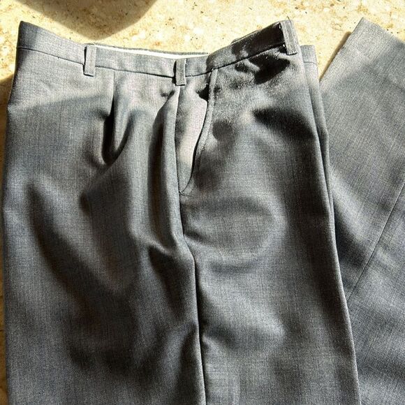 Vintage Pierre Cardin Paris New York 3 piece suit  pants vest jacket Blue 42R - Picture 17 of 17